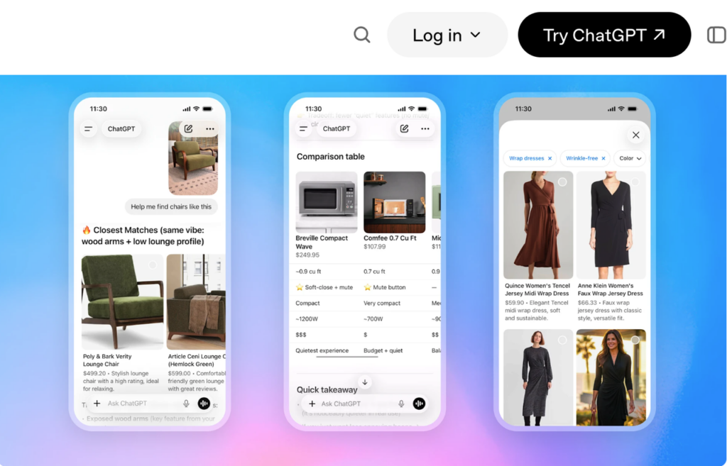 A mobile interface highlighting agentic commerce autonomous shopping ai 2026 use cases for product matching.