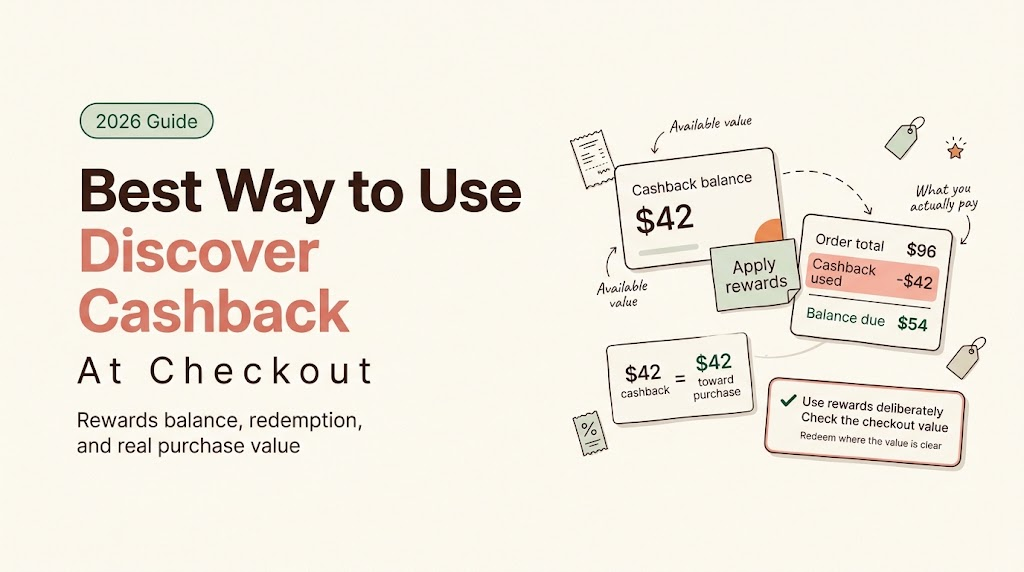 Learn the best way to use discover cashback by reviewing rewards balances and checkout redemption value.
