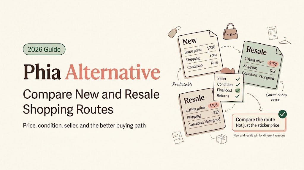 Discover a reliable phia alternative to compare new retail pricing with secondhand resale options easily.