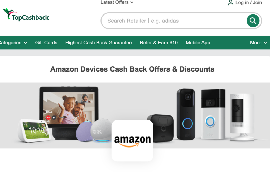 Explore special cash back offers and discounts on smart devices available through amazon cashback websites.