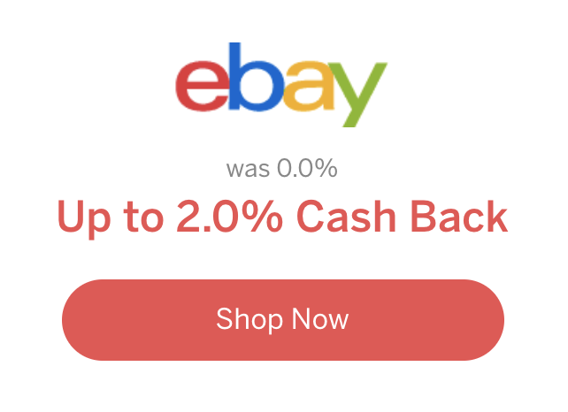 Discover promotional savings and cash back rates available when shopping online through ebay cashback sites.