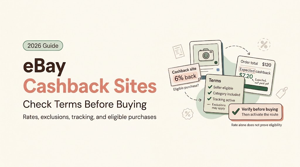 Learn how top ebay cashback sites evaluate terms, eligible categories, and tracking before you activate routes.